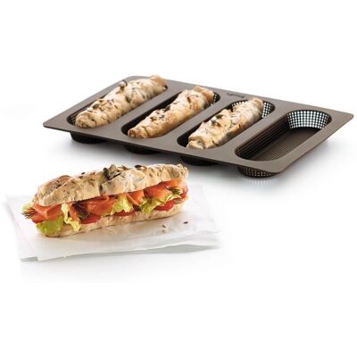 Lekue Mini-Baguette Silikonbackform - Brottopf Lekue Mini-Baguette Silikonbackform - Brottopf