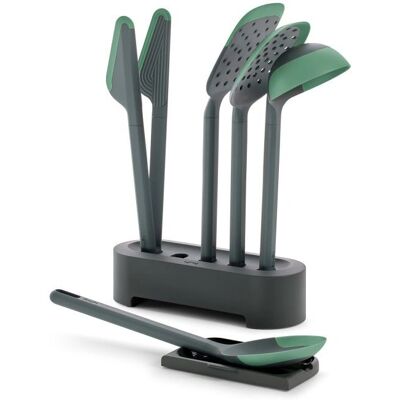 Lekue 883484 Küchenutensilien-Set - Non-Scratch, Dunkelgrün, 6 Stück Lekue 883484 Küchenutensilien-Set - Non-Scratch, Dunkelgrün, 6 Stück