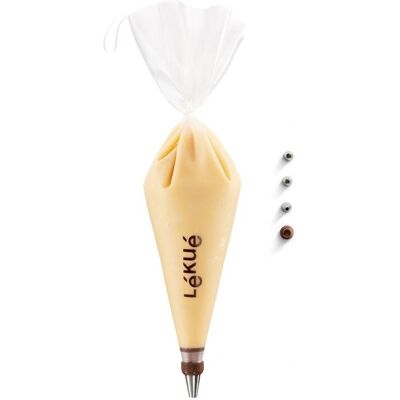 Lékué 883729 Sac à Pâtisserie - Kit Réutilisable en TPU - Publicité Lékué 883729 Sac à Pâtisserie - Kit Réutilisable en TPU - Publicité
