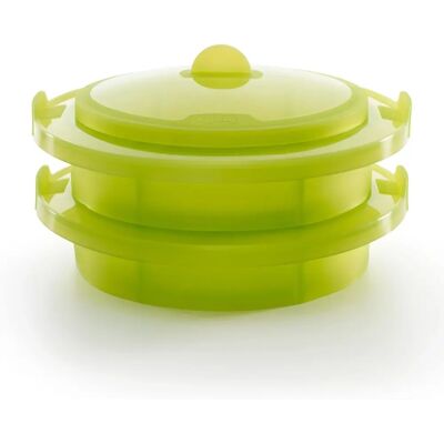 Inserto de vapor Lekue - 2 niveles, silicona verde Inserto de vapor Lekue - 2 niveles, silicona verde