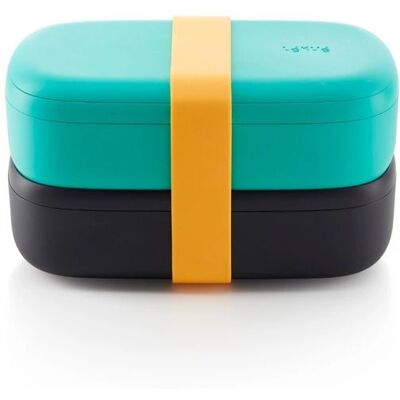 Lékué 888144 Lunch Box - Turquoise - 1L - Food Storage Container Lékué 888144 Lunch Box - Turquoise - 1L - Food Storage Container