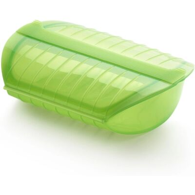 Lékué Estuche de Vapor para Microondas - 3-4 Personas - Silicona Flexible Lékué Estuche de Vapor para Microondas - 3-4 Personas - Silicona Flexible