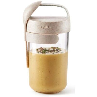 Lékué 888229 Lebensmittelbehälter - Runder Behälter - 0,6 L - Beige Lékué 888229 Lebensmittelbehälter - Runder Behälter - 0,6 L - Beige