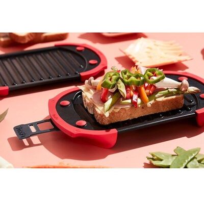 Lékué Mikrowellen-Grill - Kompakter Mikrowellen-Grill für Fleisch, Gemüse, Sandwiches Lékué Mikrowellen-Grill - Kompakter Mikrowellen-Grill für Fleisch, Gemüse, Sandwiches