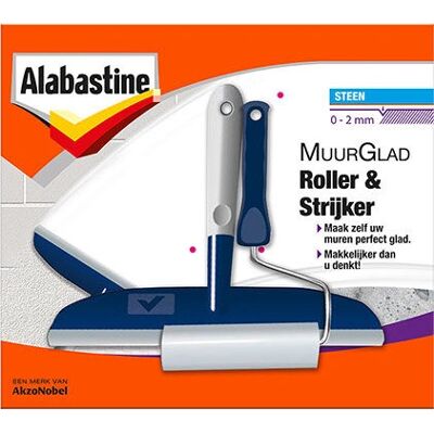 Alabastine Alabastine Muurglad - Roller & Spatel - Wandafwerking Gereedschap Alabastine Alabastine Muurglad - Roller & Spatel - Wandafwerking Gereedschap