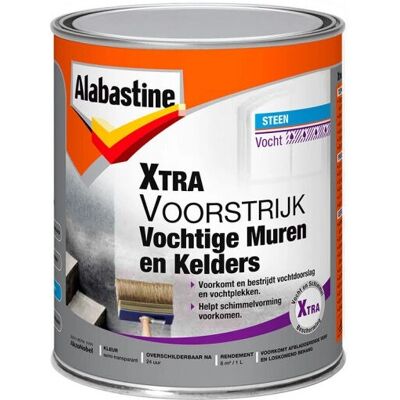 Alabastine Xtra Vochtwerende Voorstrijk - 1L Alabastine Xtra Vochtwerende Voorstrijk - 1L