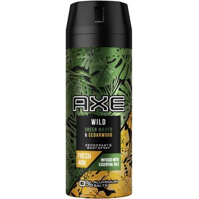 AXE Wild Green Mojito & Cedarwood Déodorant Spray - 150ml AXE Wild Green Mojito & Cedarwood Déodorant Spray - 150ml