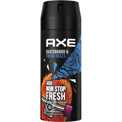 AXE Skateboard & Fresh Roses Mannen Deospray - Voor Actief Gebruik AXE Skateboard & Fresh Roses Mannen Deospray - Voor Actief Gebruik