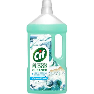 Nettoyant Sols Ocean Cif - Sans Résidus, 950ml - Publicité Nettoyant Sols Ocean Cif - Sans Résidus, 950ml - Publicité
