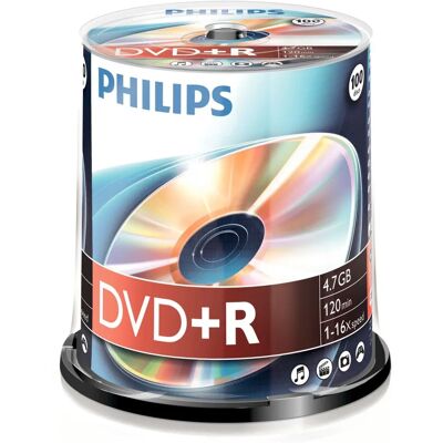 Philips DR4S6B00F/00 4,7 GB DVD+R - DVD-R Medien Philips DR4S6B00F/00 4,7 GB DVD+R - DVD-R Medien