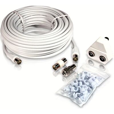 Philips SWV2209W/10 Koaxialkabel - 15m, Kupfer, HD Philips SWV2209W/10 Koaxialkabel - 15m, Kupfer, HD