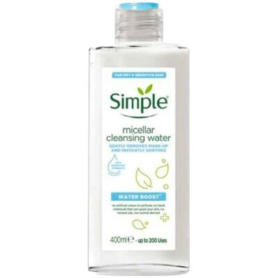 Simple Marque Modèle - Eau Micellaire - Peau sensible, 400ml - Publicité Simple Marque Modèle - Eau Micellaire - Peau sensible, 400ml - Publicité