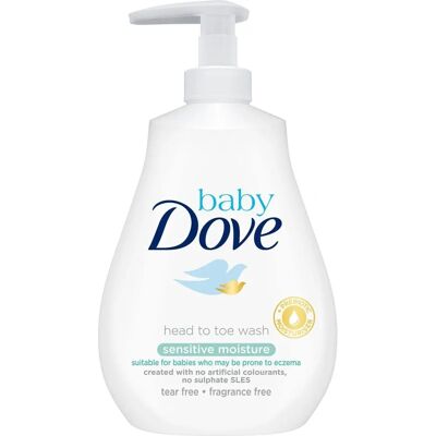 Dove Sensitive Moisture Lavage Tête aux Pieds - Soins Bébé - Publicité Dove Sensitive Moisture Lavage Tête aux Pieds - Soins Bébé - Publicité
