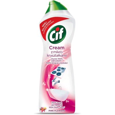 CIF Crema Fiori Rosa - Pulitore in crema per bagno e cucina CIF Crema Fiori Rosa - Pulitore in crema per bagno e cucina