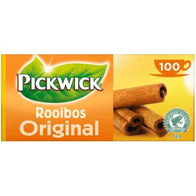 Pickwick Rooibos - 100 Fairtrade theezakjes - Original, Kaneel Pickwick Rooibos - 100 Fairtrade theezakjes - Original, Kaneel