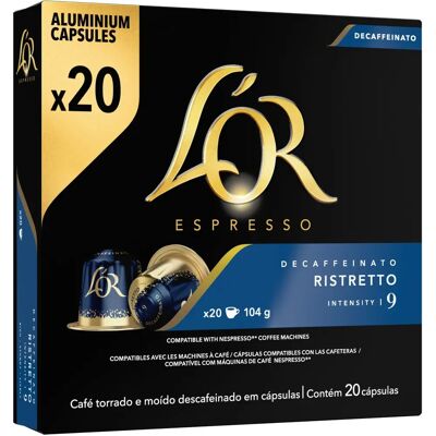 Καψούλες καφέ L'Or Ristretto Decaffeinated - 20 τεμάχια Καψούλες καφέ L'Or Ristretto Decaffeinated - 20 τεμάχια
