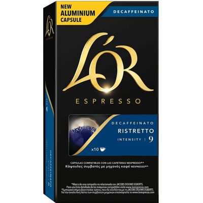 Cápsulas de café descafeinado L'Or Ristretto - 10 uds Cápsulas de café descafeinado L'Or Ristretto - 10 uds