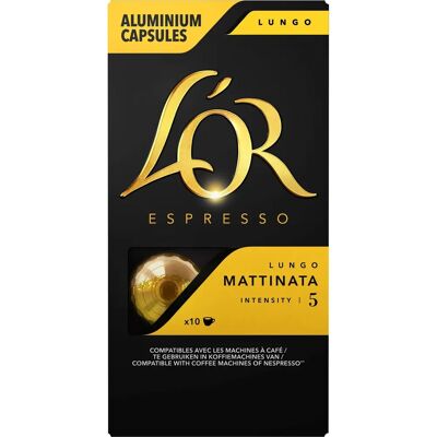 Capsules de Café L'OR Mattinata Torréfaction Légère - Type de Café - Publicité Capsules de Café L'OR Mattinata Torréfaction Légère - Type de Café - Publicité