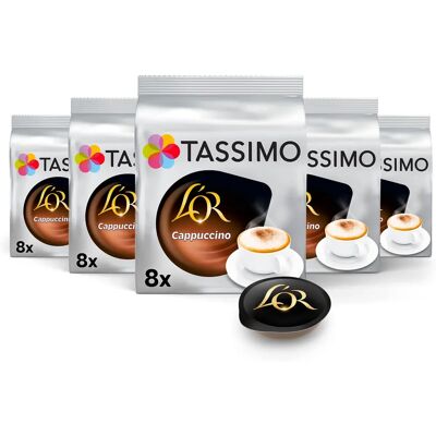 Tassimo - L'OR Cappuccino - Pack 5 - Coffee capsules Tassimo - L'OR Cappuccino - Pack 5 - Coffee capsules