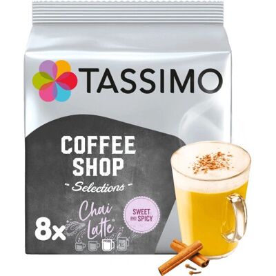 TASSIMO Chai Latte Coffee Capsules - Spiced Milk Drink TASSIMO Chai Latte Coffee Capsules - Spiced Milk Drink