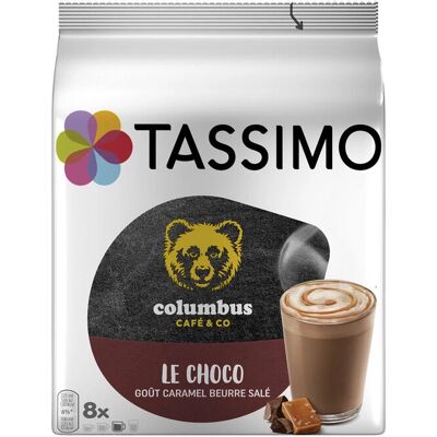 Tassimo Columbus Le choco - Salzkaramell Schokoladenkapseln - 8 Stk Tassimo Columbus Le choco - Salzkaramell Schokoladenkapseln - 8 Stk