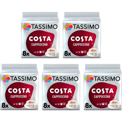Tassimo Costa Cappuccino Coffee - 80 Discs - Pack of 5 Tassimo Costa Cappuccino Coffee - 80 Discs - Pack of 5