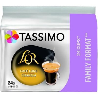L'OR Café Long Classique - 24 Capsules pour Tassimo - Publicité L'OR Café Long Classique - 24 Capsules pour Tassimo - Publicité