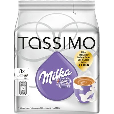 Capsules de Chocolat Chaud Milka - Compatible avec Tassimo - Publicité Capsules de Chocolat Chaud Milka - Compatible avec Tassimo - Publicité