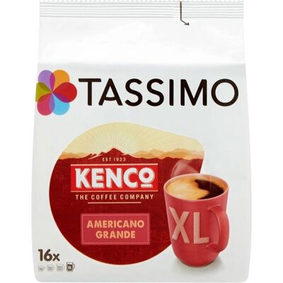 Tassimo Kenco Americano Grande Coffee Pods - Pack of 5, 80 servings Tassimo Kenco Americano Grande Coffee Pods - Pack of 5, 80 servings