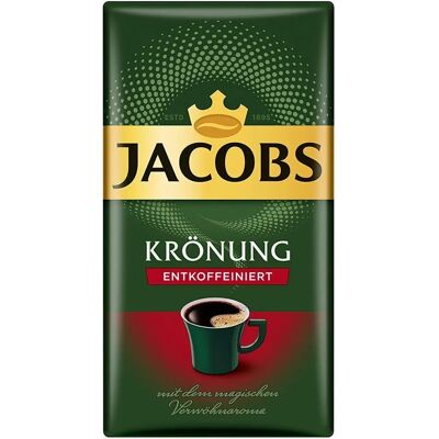 Jacobs Krönung Decaf Arabica Robustabohnen - Kaffee Jacobs Krönung Decaf Arabica Robustabohnen - Kaffee