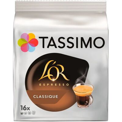 Tassimo L'OR Espresso Classique 16 T-Discs - Publicité Tassimo L'OR Espresso Classique 16 T-Discs - Publicité