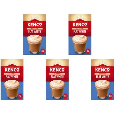 Kenco - Flat White - 8x14.8g - Instant Coffee Sachets Kenco - Flat White - 8x14.8g - Instant Coffee Sachets