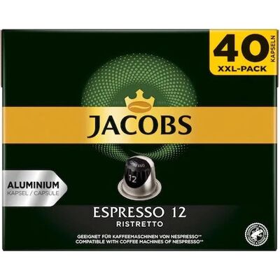 Capsules de café Jacobs Ristretto XXL - 40 pcs - Publicité Capsules de café Jacobs Ristretto XXL - 40 pcs - Publicité