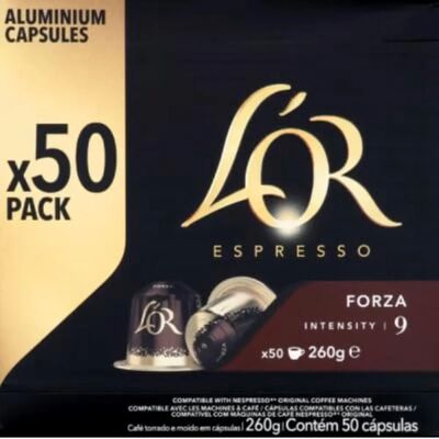Capsules de café L'Or Forza - Intensité 9, 50 pcs - Publicité Capsules de café L'Or Forza - Intensité 9, 50 pcs - Publicité