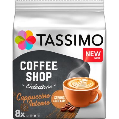 Coffee Shop Selections Cappuccino Intenso - 16 capsules pour Tassimo - Publicité Coffee Shop Selections Cappuccino Intenso - 16 capsules pour Tassimo - Publicité