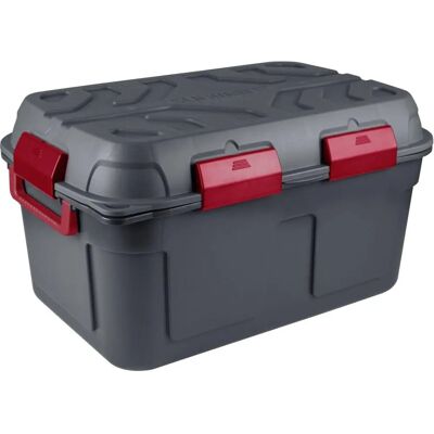 Sunware Q-line 130L opbergbox - Waterdicht, Antraciet Rood Sunware Q-line 130L opbergbox - Waterdicht, Antraciet Rood