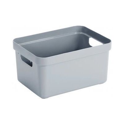Sunware Sigma Home Boîte de rangement grise - 13L - Plastique rectangulaire Sunware Sigma Home Boîte de rangement grise - 13L - Plastique rectangulaire