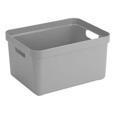 Sunware 09800681 boîte de rangement - Gris clair - Polypropylène recyclé, Empilable, Poignées Sunware 09800681 boîte de rangement - Gris clair - Polypropylène recyclé, Empilable, Poignées