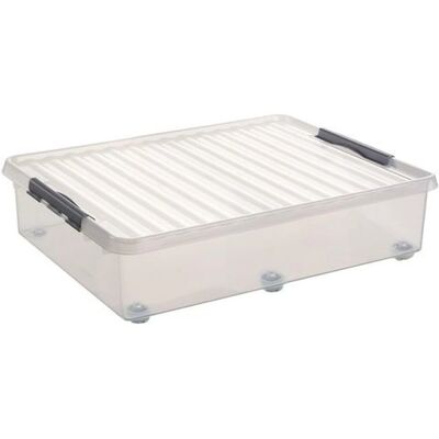 Boîte de rangement Sunware H6163102 60L avec Roulettes - Publicité Boîte de rangement Sunware H6163102 60L avec Roulettes - Publicité
