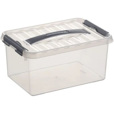 Helit opbergdoos - 6 liter - Transparant Helit opbergdoos - 6 liter - Transparant