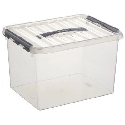 Sunware 78800609 Boîte de Rangement - 22L, Transparente, Rectangulaire Sunware 78800609 Boîte de Rangement - 22L, Transparente, Rectangulaire