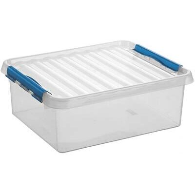 Sunware - 78900611 - Bleu - 25L - Boîte de rangement - Publicité Sunware - 78900611 - Bleu - 25L - Boîte de rangement - Publicité