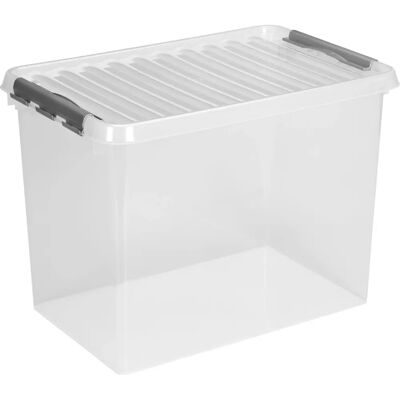 Sunware Q-line Boîte de Rangement 72L - Résistante, Transparent, Empilable - Publicité Sunware Q-line Boîte de Rangement 72L - Résistante, Transparent, Empilable - Publicité