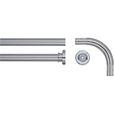 Sealskin Corner Shower Curtain Rod - Shower Type Sealskin Corner Shower Curtain Rod - Shower Type
