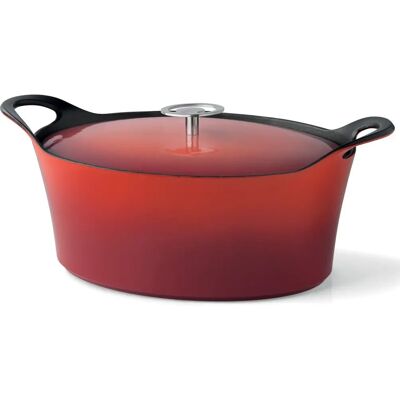 Cuisinox Cocotte ovale en fonte émaillée - 29cm - Rouge - Cocotte - Publicité Cuisinox Cocotte ovale en fonte émaillée - 29cm - Rouge - Cocotte - Publicité