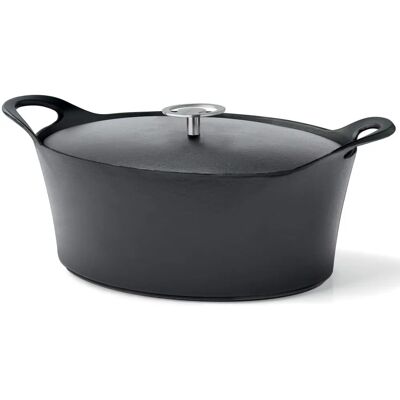 Cuisinox - Cocotte ovale - 29cm - Noir - Fonte émaillée - Publicité Cuisinox - Cocotte ovale - 29cm - Noir - Fonte émaillée - Publicité