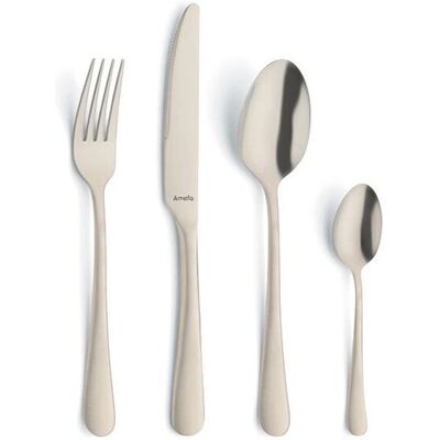 Amefa Austin 24pc Flatware Set - Champagne Gold - Flatware Set Amefa Austin 24pc Flatware Set - Champagne Gold - Flatware Set