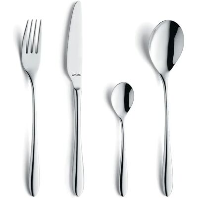 Amefa Cuba Cutlery Set - 16 pcs for 4 persons - Dishwasher Safe Amefa Cuba Cutlery Set - 16 pcs for 4 persons - Dishwasher Safe