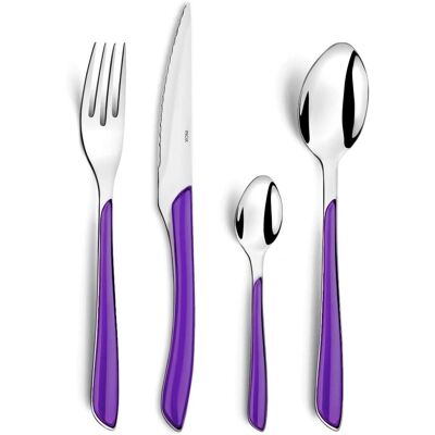 Amefa - Eclat - Lila handtag - 16-delars bestickset Amefa - Eclat - Lila handtag - 16-delars bestickset
