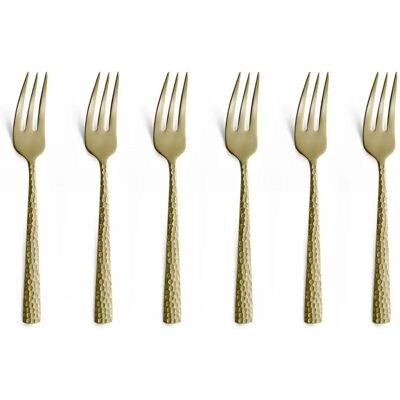 Amefa Felicity Dessertgafler - 6 stk - Satin Champagne Amefa Felicity Dessertgafler - 6 stk - Satin Champagne